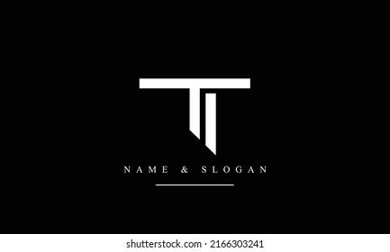 Ti T Abstract Letters Logo Monogram Stock Vector (Royalty Free) 2166303241 | Shutterstock