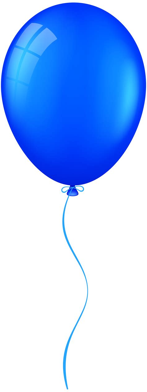 Blue Balloon PNG Clip Art - Best WEB Clipart