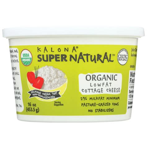 Kalona Supernatural Organic Lowfat Cottage Cheese - Shop Cottage Cheese ...