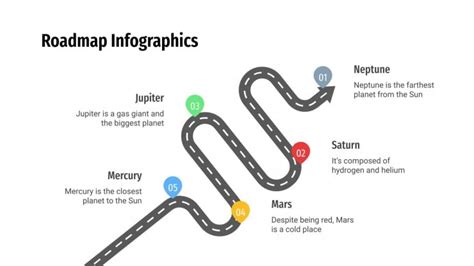 Free Roadmap infographics for Google Slides and PowerPoint