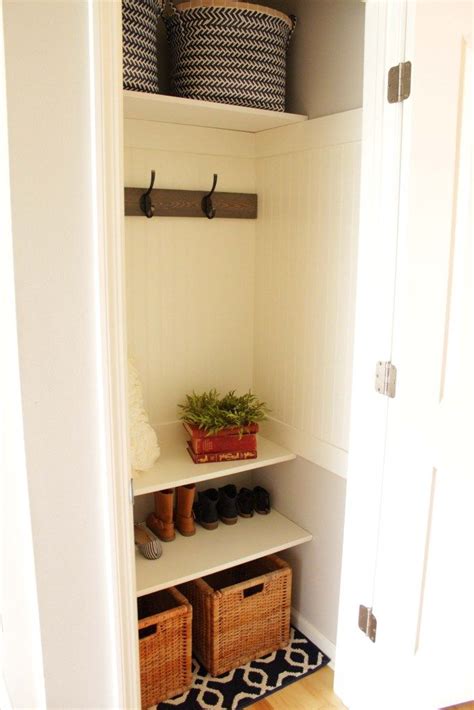 20++ Coat Closet Organization Ideas - HOMYHOMEE