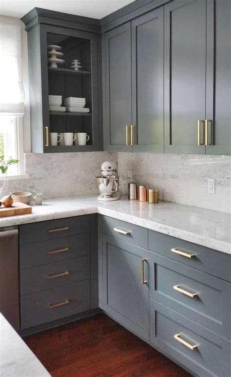 Transform Your Kitchen With Blue Gray Kitchen Cabinets – The Urban Decor