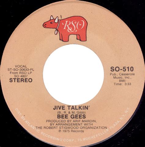 Bee Gees – Jive Talkin' (1975, PL, Vinyl) - Discogs