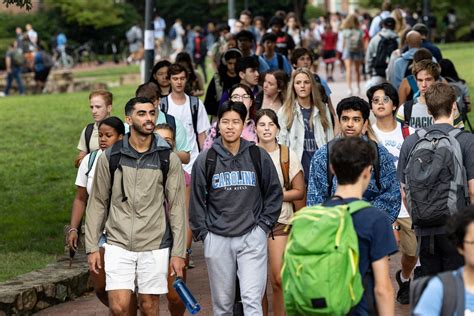 A view of the first day of classes - The University of North Carolina ...