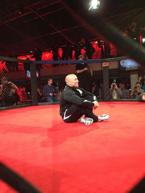 Spotted: GSP Wearing the Under Armour "Undeniable II" Warm-Up Jacket and Pants | FighterXFashion.com