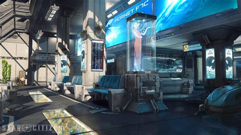 Jort van Welbergen - Star Citizen Alpha Station interior concept