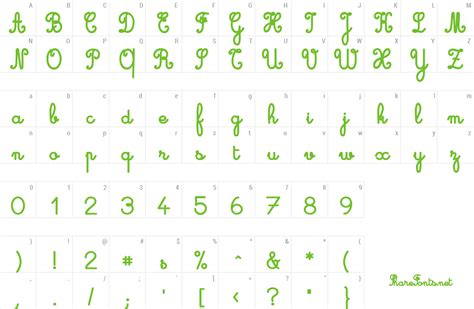 Download Free Font Cursive standard