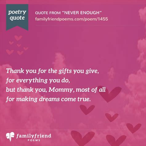 Poem Thanking Mom For Everything She's Done, Never Enough