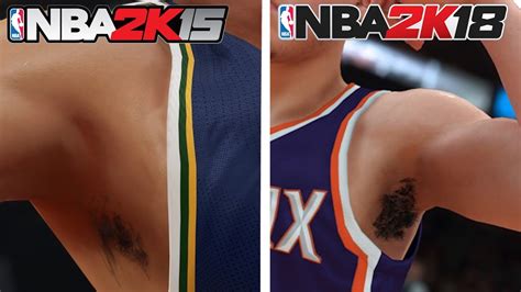 The Evolution Of Armpit Hair In NBA 2K Games - YouTube