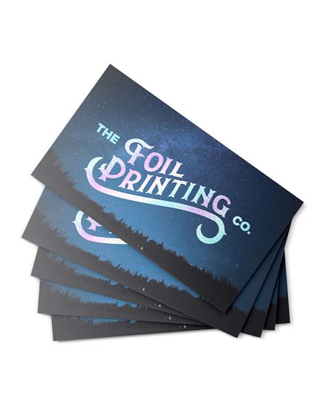 High Quality Holographic Foil Business Card Printing