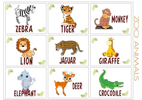 Free Printable Animal Alphabet Flash Cards - Printable Word Searches