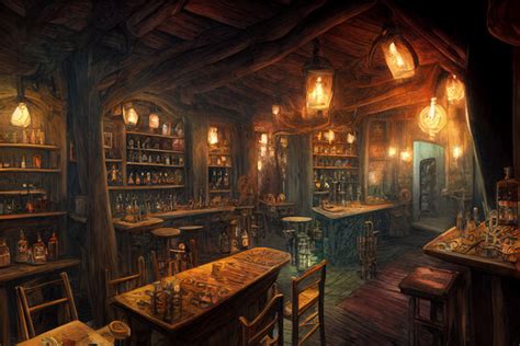 Medieval Inn Painting