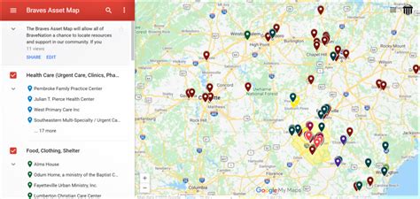 Braves Asset Map | The University of North Carolina at Pembroke