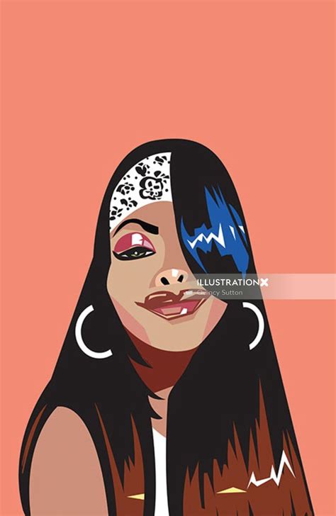 AALIYAH | Illustration by Quincy Sutton