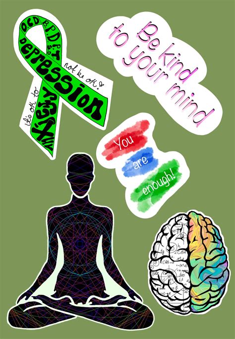 Mental health awareness sticker pack | Etsy