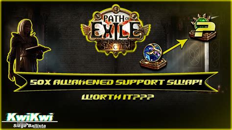 Path of Exile [PoE] 3.20 - 50x Awakened Support Gem Swap - Beast Craft - YouTube