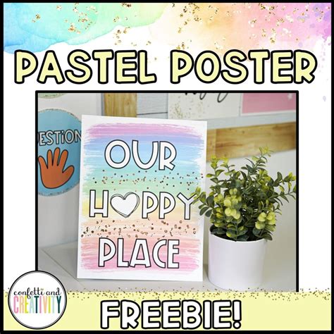 Pastel Quote Poster Freebie | Confetti & Creativity