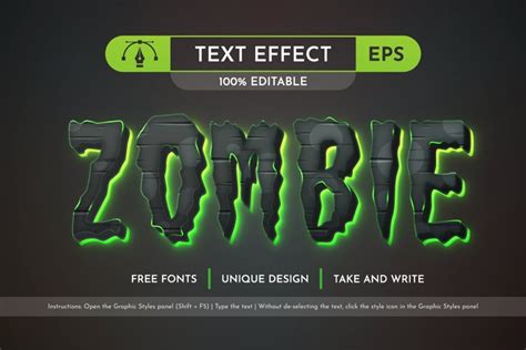 Zombie - Editable Text Effect, Font Style (2888815)