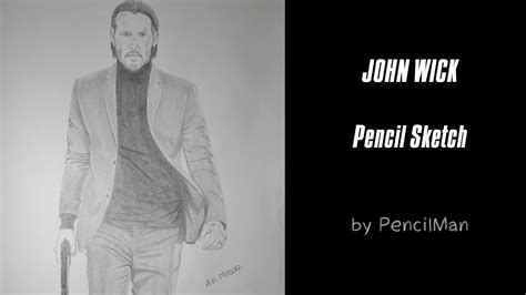 John Wick Pencil Drawing