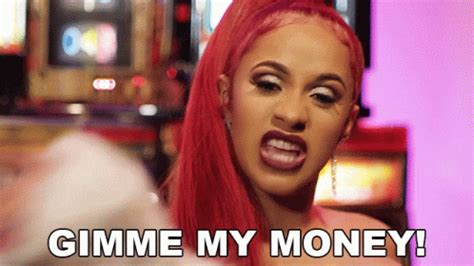 Gimme My Money Cardi B GIF - Gimme My Money Cardi B Lick Song - Discover & Share GIFs