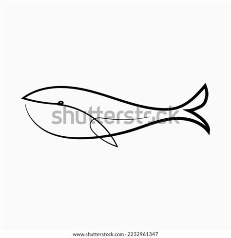 Silhouette Gray Whale Vector Illustration Isolated Stock Vector (Royalty Free) 2232961347 ...