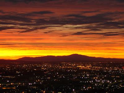 Dawn's Scary Thoughts: Sunrise over Downtown Los Angeles