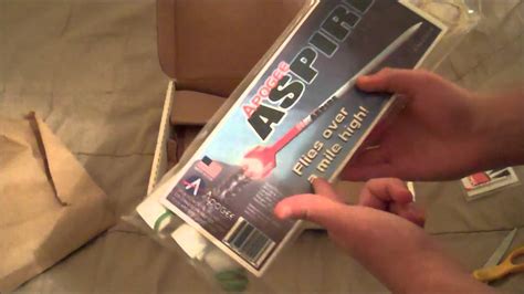 Apogee Aspire Model Rocket Kit Unboxing - YouTube