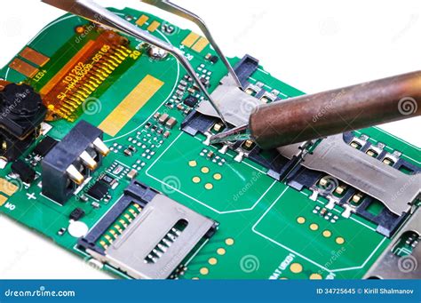 Mobile Phone Repair in Electronic Lab Working Place Stock Image - Image of miniusb, circuit ...