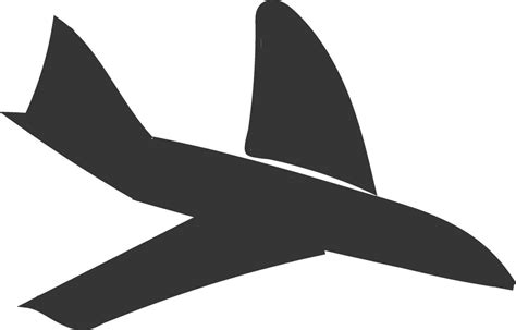 A black airplane vector or color illustration 34512759 Vector Art at ...