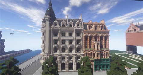 Ornamental corner building Minecraft Map