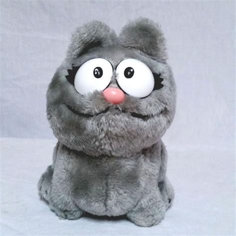 VTG 1983 Nermal Plush Garfield Stuffed Animal Cousin Dakin 80's Gray ...