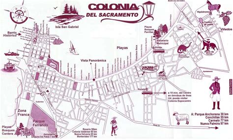 Plano de Colonia del Sacramento, Uruguay