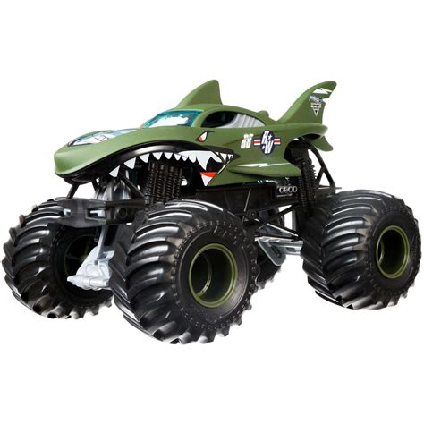 Hot Wheels Monster Jam 1:24 Tiger Shark - Walmart.com - Walmart.com