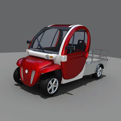 battery-electric vehicle gem car 3d model