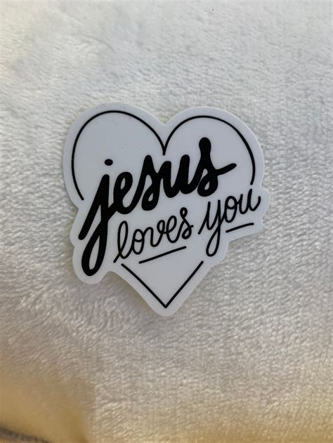 Jesus Loves You Sticker | Etsy