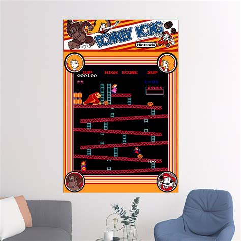 Donkey Kong arcade video game Art Poster Made in USA | Etsy