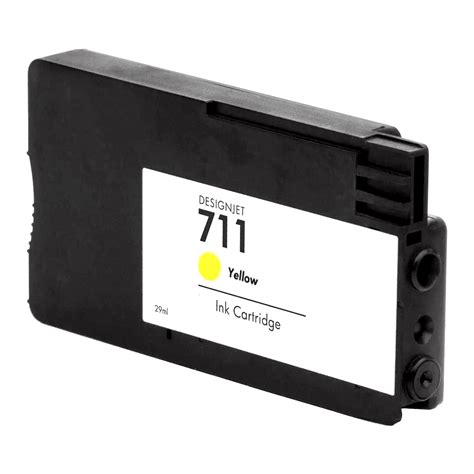 HP 711 Yellow Ink Cartridge - HP Remanufactured (Yellow)