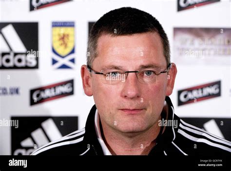 Scotlands manager craig levein press conference mar hall hotel hi-res ...