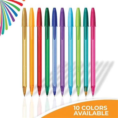 Bic Cristal Color Cues 60-Count Ball Point Pens