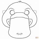Kolorowanka Maska Dziobak  Kolorowanki Dla Dzieci Do Druku sketch template