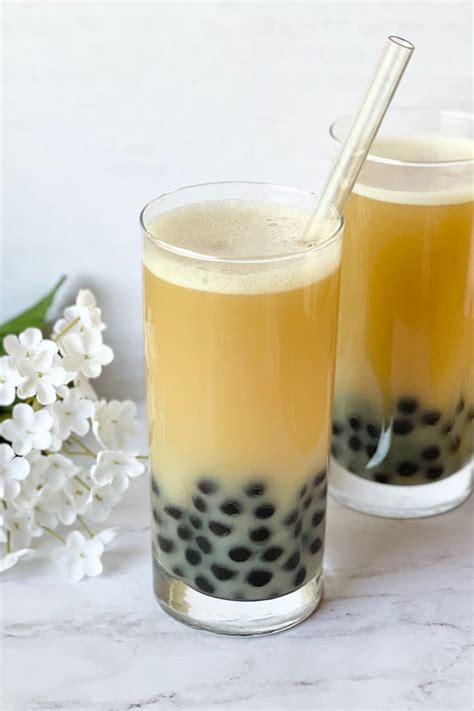 Jasmine Milk Tea with Honey Boba - Daily Tea Time