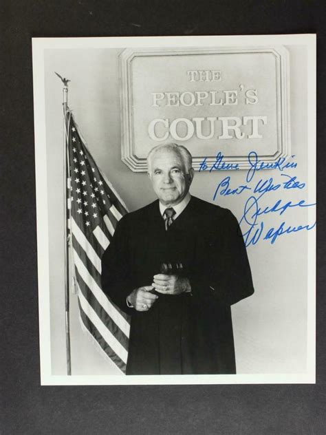 JOSEPH WAPNER (1919-2017) (THE PEOPLE'S COURT) AUTOGRAPH 8 x 10 PHOTO~ | #2063769208