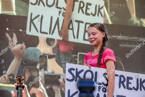 Swedish Activist Greta Thunberg Speech During Editorial Stock Photo ...