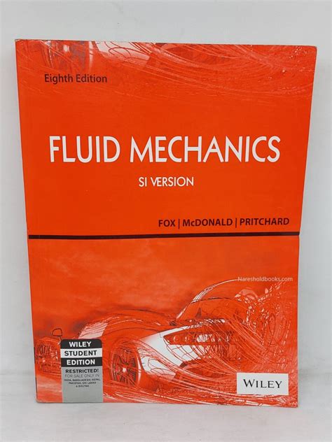 Introduction to Fluid Mechanics (SI Version) | 8th Edition | Fox ...