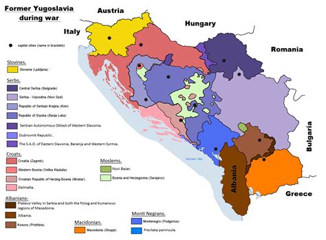 Image - War in Yugoslavia, political start map..png | Implausable ...