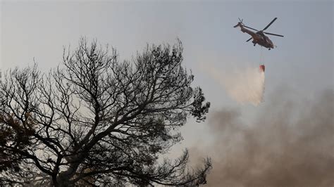 Evacuation ordered after another fire breaks out near Athens, as Greece suffers more devastating ...