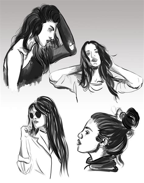 ArtStation - Female Gesture Drawing