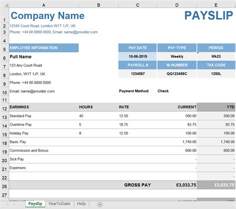 Editable Payslip Template at netkhalilblog Blog