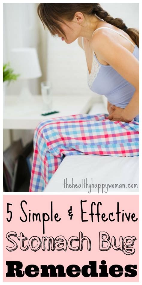 5 Simple and Effective Stomach Bug Remedies - The Healthy Happy Woman