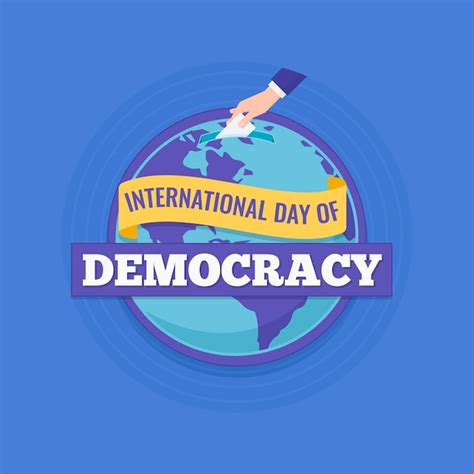 Free Vector | International day of democracy event